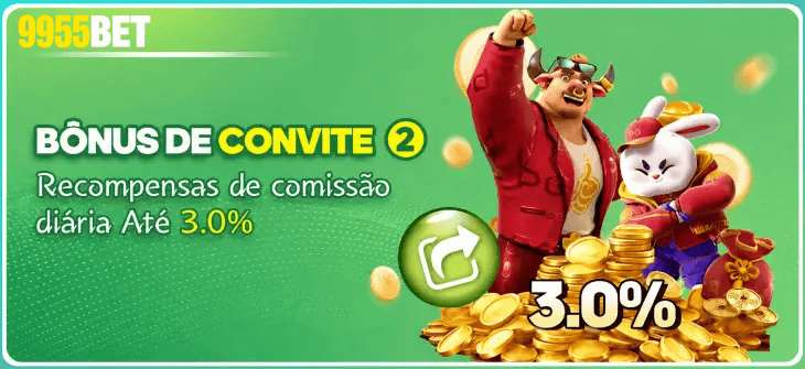 Painel VIP 9955bet após login com promoções, baú diário e entretenimento online